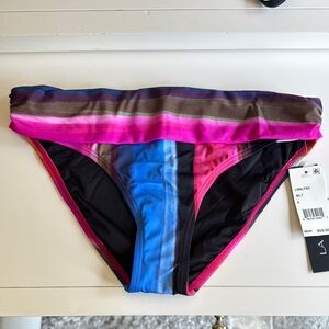 La Blanca Pink and Blue Swim Bottom